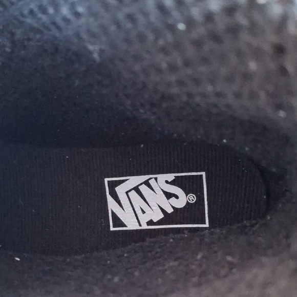 Vans Mens Standard Mid Black White Sneakers - Picture 7 of 9